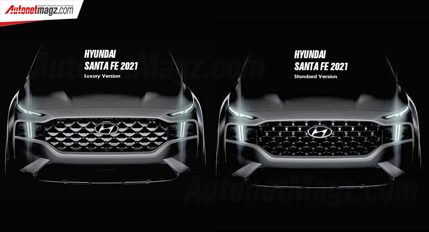 Berita, New Hyundai Santa Fe 2021: Hyundai Sebar Teaser Santa Fe 2021, Tak Sekedar Facelift!