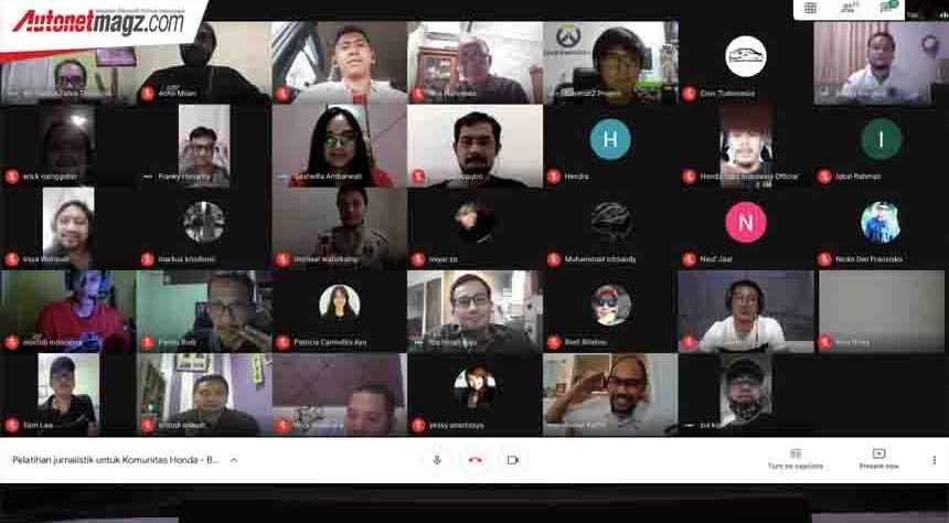 Isi Waktu Luang, Honda Gelar Latihan Jurnalistik & Konten Kreatif Virtual Isi Waktu Luang, Honda Gelar Latihan Jurnalistik & Konten Kreatif Virtual