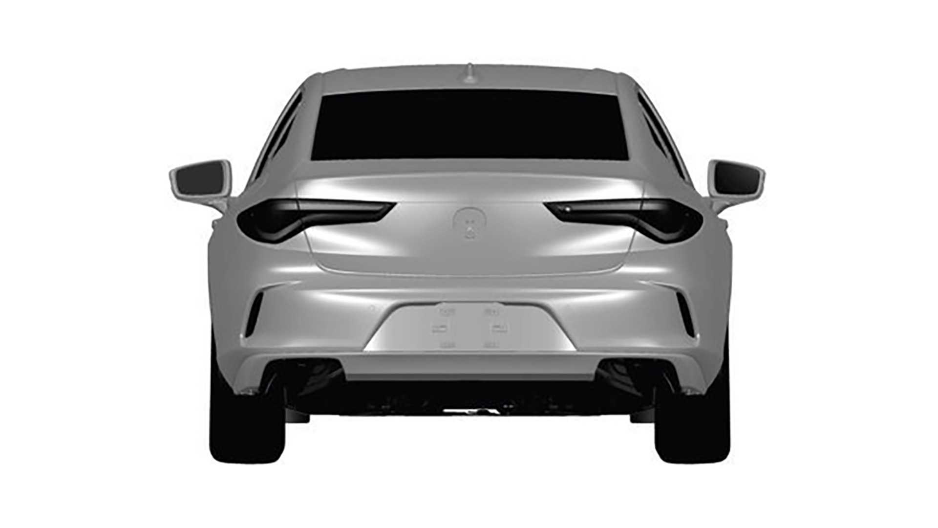 Acura, acura-tlx-2021-patent-rear: Paten Acura TLX 2021 Bocor, Generasi Baru Sedan Mewah Honda