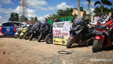 Yamaha Nmax Club Indonesia Bagi Hand Sanitizer Gratis, Dari Aceh Sampai Papua Yamaha Nmax Club Indonesia Bagi Hand Sanitizer Gratis, Dari Aceh Sampai Papua