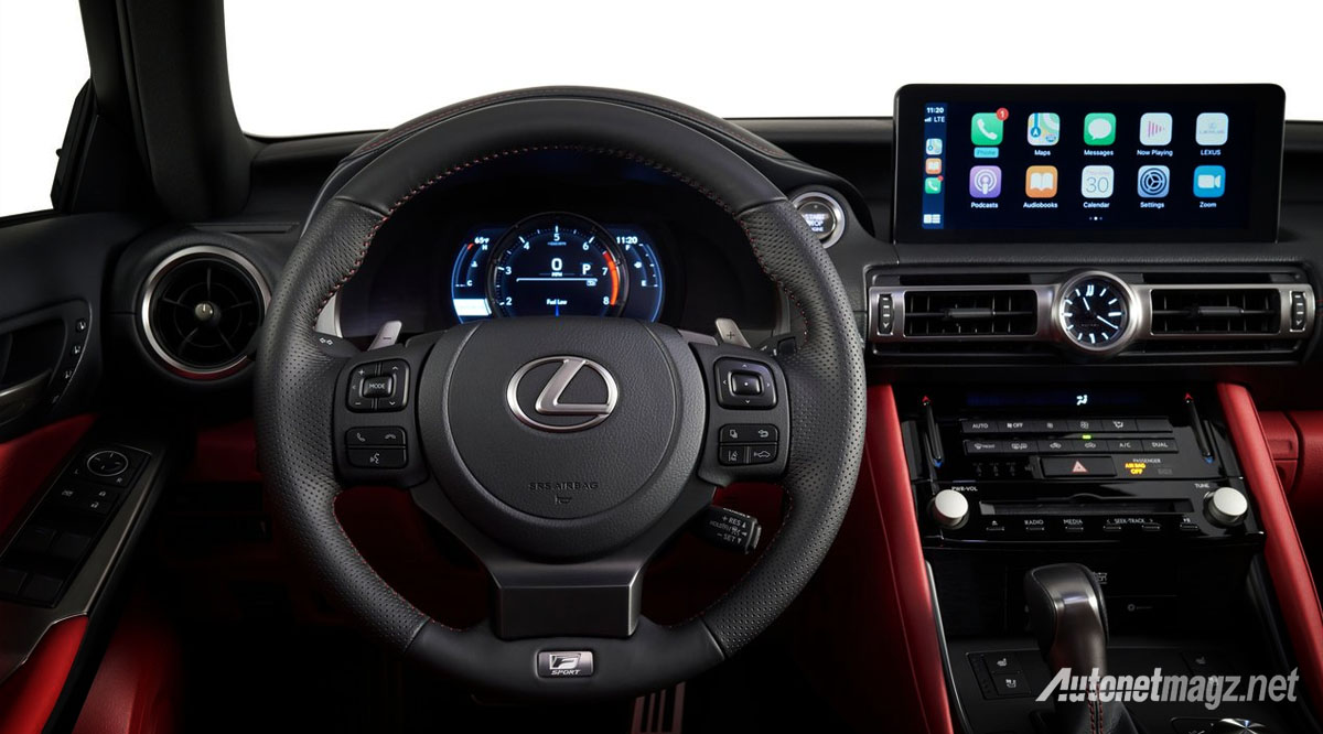 Berita, lexus-is350-f-sport-2021-interior: Lexus IS 2021, Kulit Baru dengan Jeroan Lama