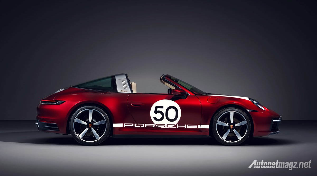 Berita, porsche 911 targa 4s heritage design edition 2020 side: Porsche 911 Targa 4S Heritage Design Edition Hanya 992 Unit Saja!