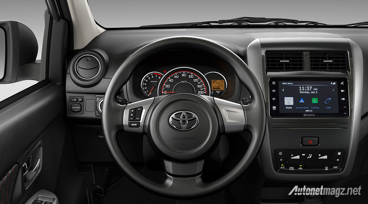 Berita, toyota-wigo-trd-s-2020-interior: Toyota Wigo Facelift, Agya KTP Filipina Punya Apple CarPlay!