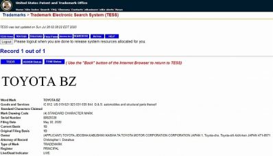 Toyota Daftarkan Paten Nama ‘BZ’, Mobil Baru Lagi?