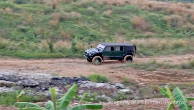 Menhan Prabowo Uji Rantis Maung Pindad, Pakai Mesin 2GD Fortuner!