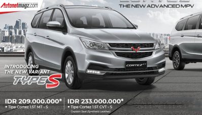 Wuling Cortez CT Tipe S Diluncurkan, Mulai 209 Jutaan! Wuling Cortez CT Tipe S Diluncurkan, Mulai 209 Jutaan!