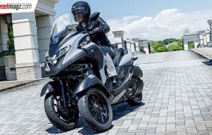 New Yamaha Tricity 300 : Dapat Standing Assist & Frame Baru!