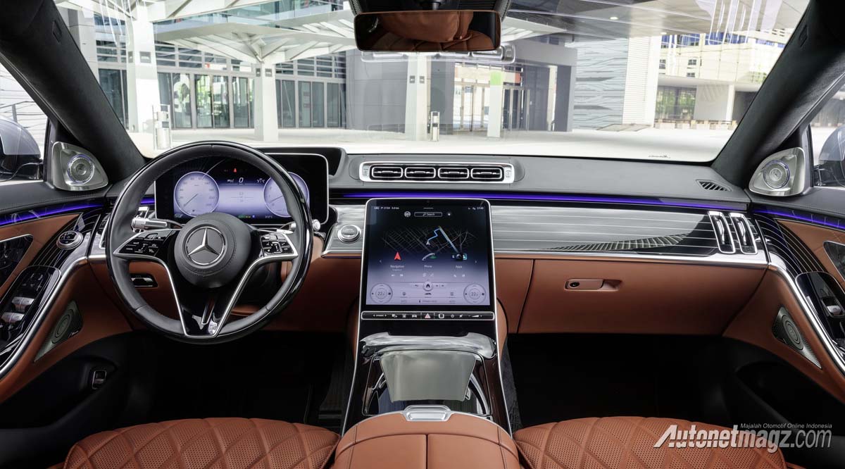 Berita, mercedes-benz-s-class-2021-interior: Mercedes-Benz S-Class W223, Sedan RI 1 Makin Cerdas dan Canggih!