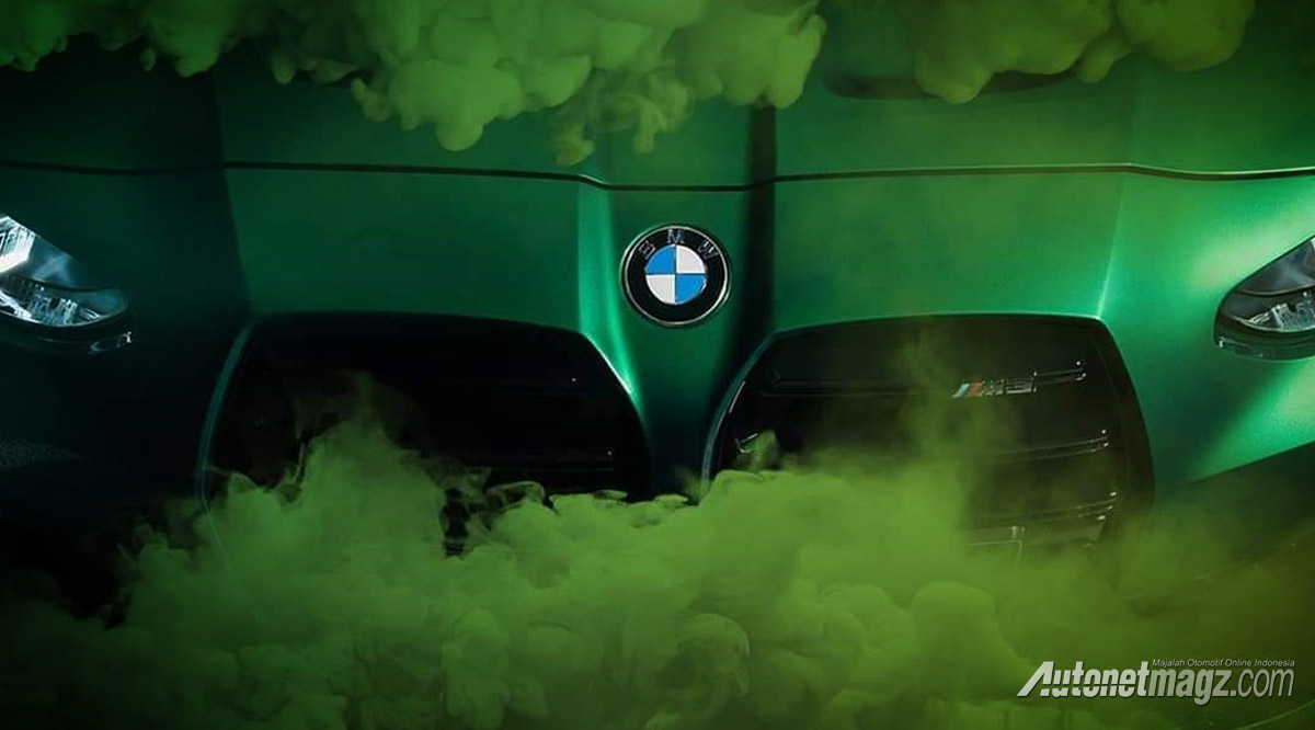 Berita, teaser-bmw-m3: Teaser BMW M3 Baru, Macam Hulk Berhidung Besar!