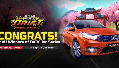 Honda Umumkan Juara Brio Virtual Drift Challenge Seri Pertama!
