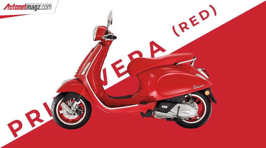 Berita, Vespa-Primavera-(RED)-Indonesia: Vespa Primavera (RED) Dirilis : Lifestyle Iya, Amal Juga