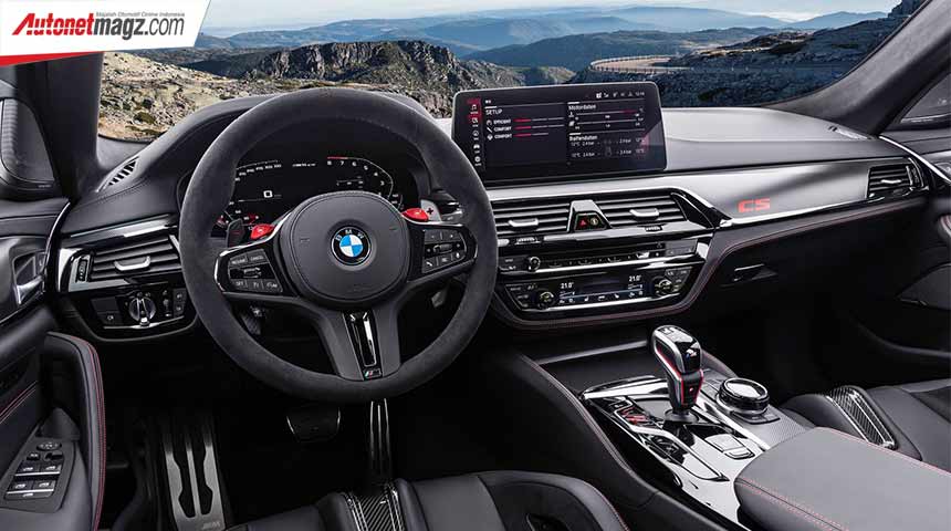BMW, bmw-m5-cs-2022-interior-dashboard: BMW M5 CS 2022, Competition Dengan Steroid!