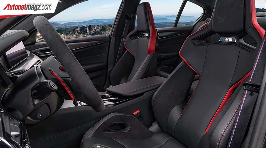 BMW, bmw-m5-cs-2022-interior-front-seats: BMW M5 CS 2022, Competition Dengan Steroid!