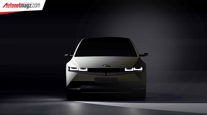 Hyundai, ioniq-5-front: Teaser IONIQ 5 SUV Disebar, Hyundai Gaspol EV!