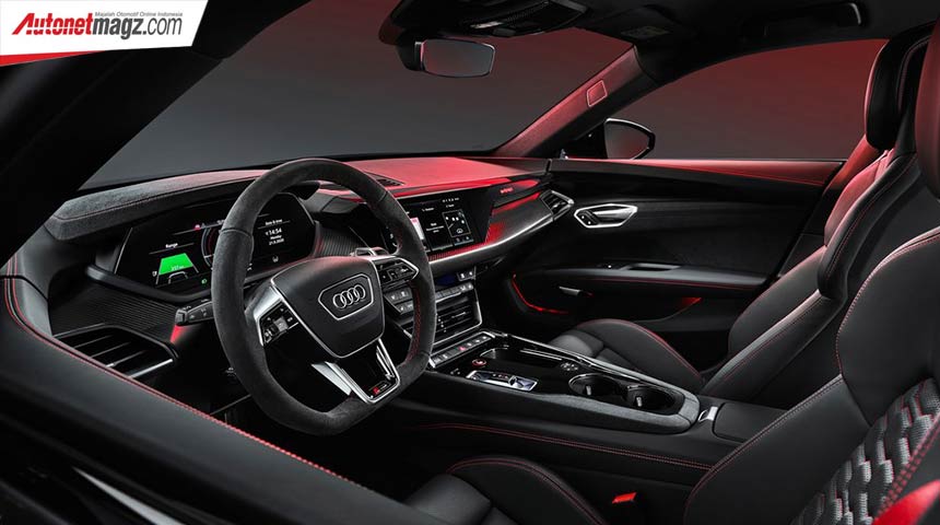 Audi, Audi-RS_e-tron_GT-2022-interior: Audi E-Tron GT 2022, Sedan EV Beringas