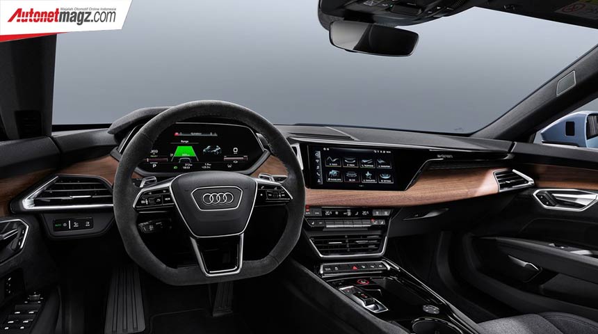 Audi, Audi-e-tron_GT_quattro-2022-dashboard: Audi E-Tron GT 2022, Sedan EV Beringas