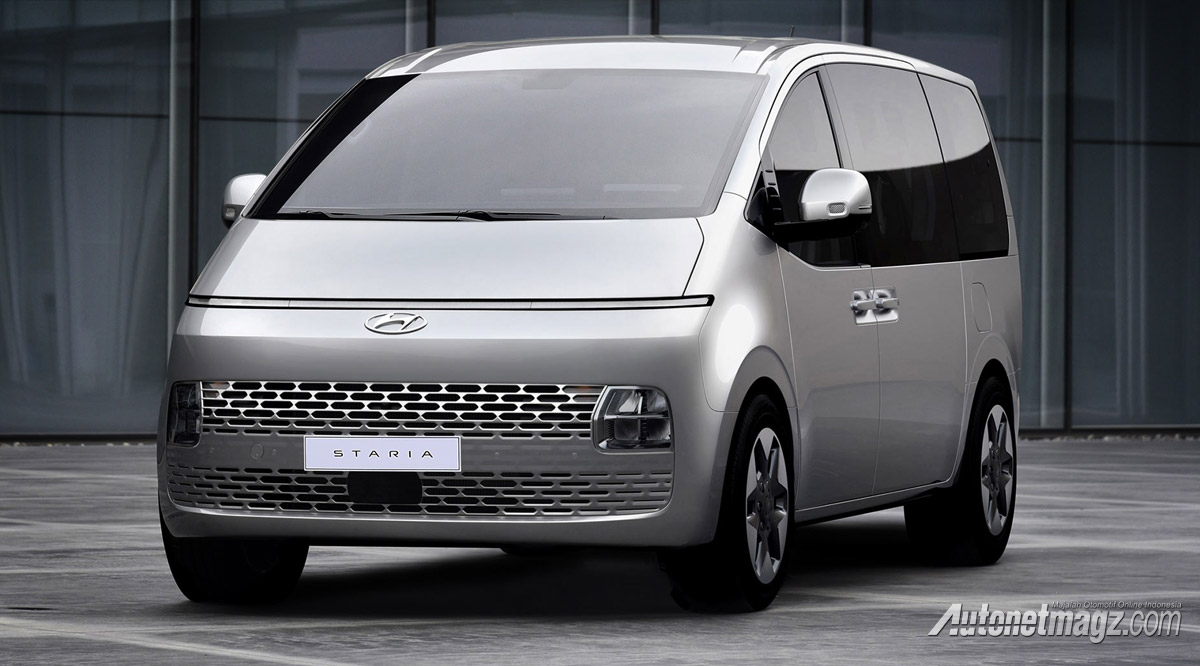 Berita, hyundai-staria-front: Hyundai Baru Ini Canggih di Luar, Mewah di Dalam!