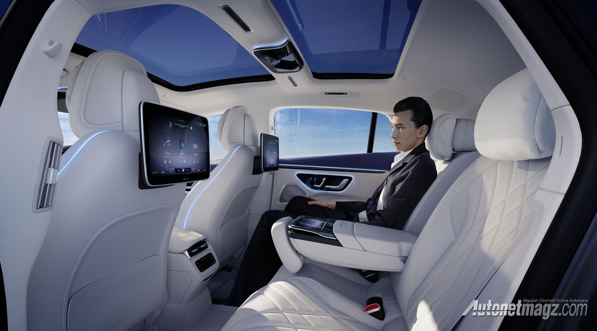 Berita, mercedes-benz-eqs-cabin: Mobil Listrik Mercedes-Benz EQS, Punya RAM 24 GB dan 8 CPU!