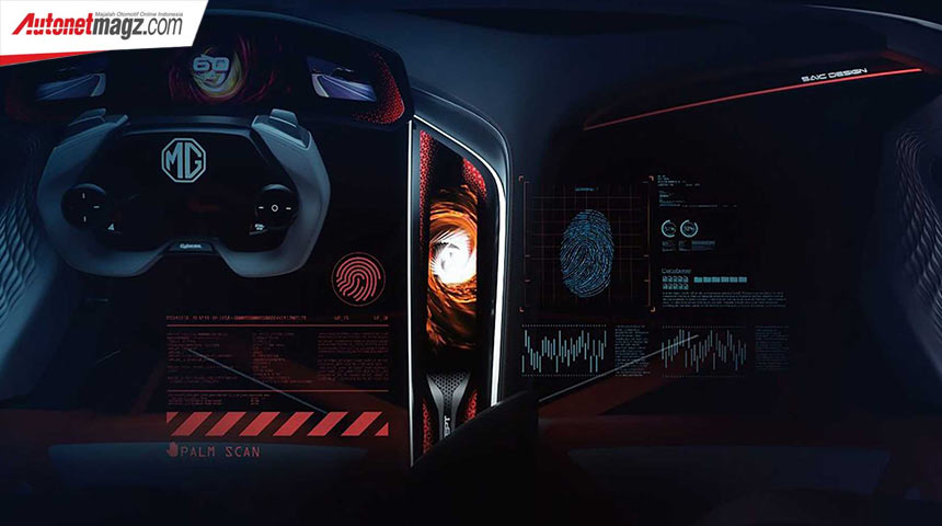 MG Motors, mg-cyberster-concept-2021-dashboard: MG Cyberster : Konsep Kejayaan Roadster