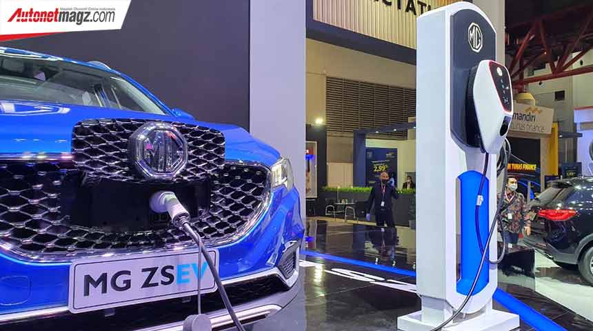 Indonesia International Motor Show, mg-zs-ev-2021-charger: IIMS Hybrid 2021 : MG Berinovasi Dengan ZS EV