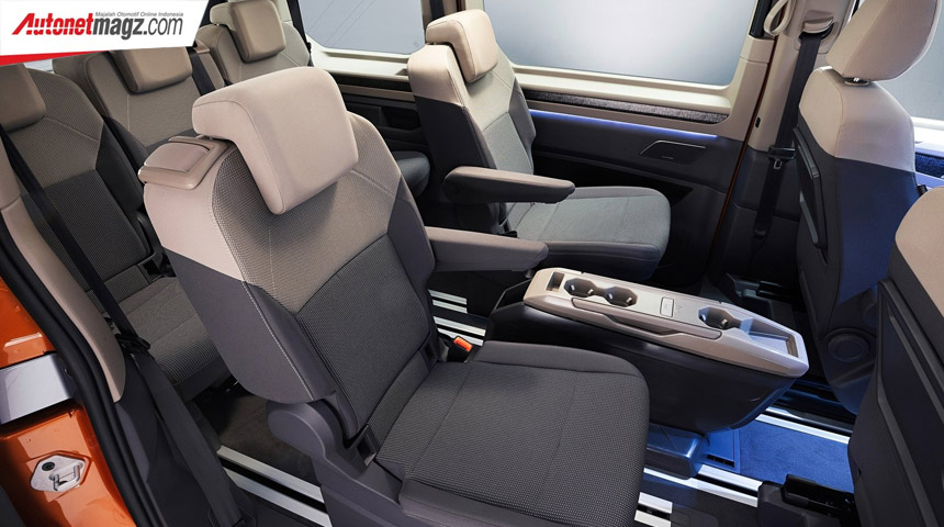 Berita, Interior VW Multivan T7 2022: VW Multivan T7 2022 : Van Hybrid Yang Lebih Praktis