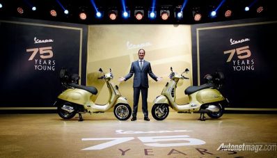 Ulang Tahun ke-75, Dua Vespa Edisi Spesial Resmi Diperkenalkan! Ulang Tahun ke-75, Dua Vespa Edisi Spesial Resmi Diperkenalkan!