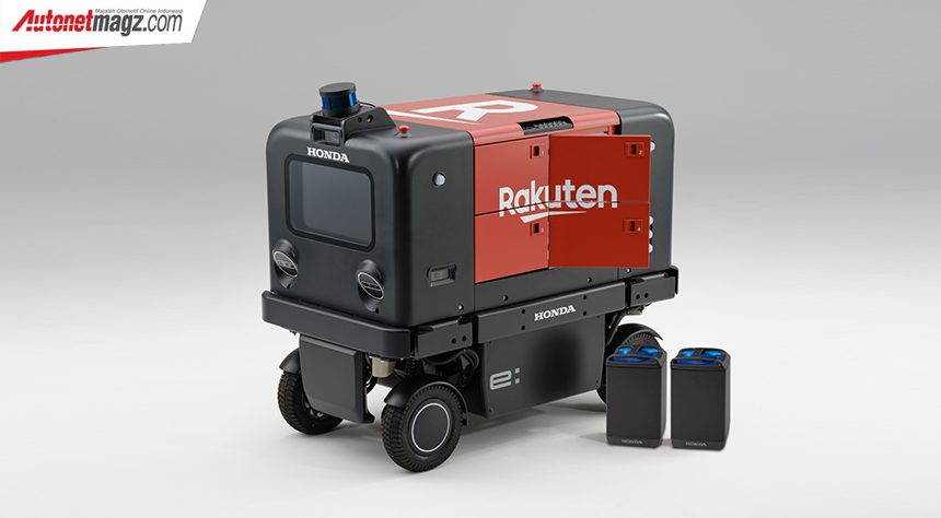 Honda dan Rakuten Demonstrasikan Robot Pengiriman Otomatis