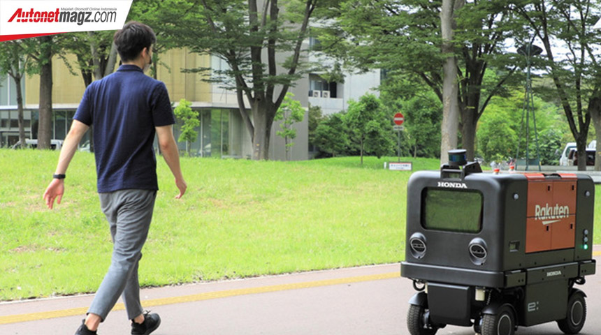 Berita, Robot Honda Rakuten: Honda dan Rakuten Demonstrasikan Robot Pengiriman Otomatis