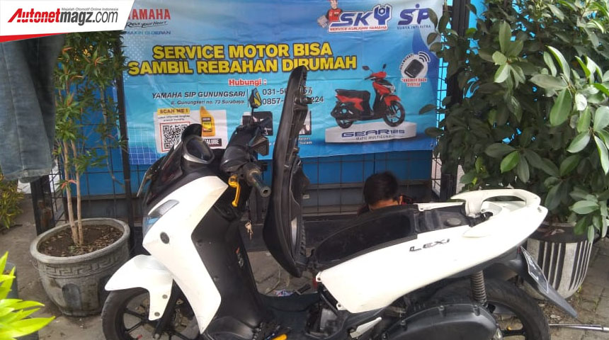 Berita, Service-Kunjung-Yamaha: Yamaha Jatim : Servis Motor Selama PPKM Bisa Dari Rumah