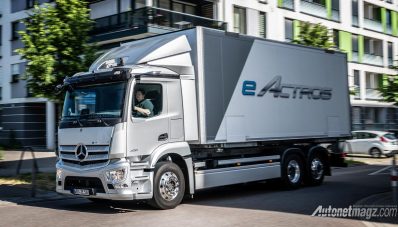 Truk Listrik Mercedes-Benz eActros, Sekali Charge Bisa 400 Kilometer!