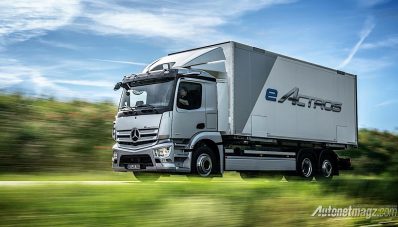 Truk Listrik Mercedes-Benz eActros, Sekali Charge Bisa 400 Kilometer!