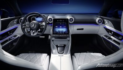 Intip Kabin Mercedes-Benz SL-Class 2022, Layarnya Bisa Gerak Intip Kabin Mercedes-Benz SL-Class 2022, Layarnya Bisa Gerak