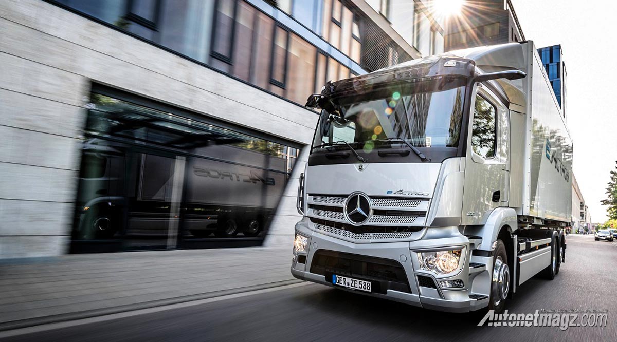Berita, truk-listrik-mercedes-benz-eactros: Truk Listrik Mercedes-Benz eActros, Sekali Charge Bisa 400 Kilometer!