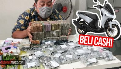 2 Tahun Kumpulkan Uang Receh, Yamaha Lexi Bisa Dibeli Cash!