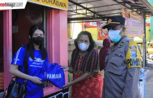 Yamaha Jatim Dukung Patroli PPKM Polrestabes Surabaya
