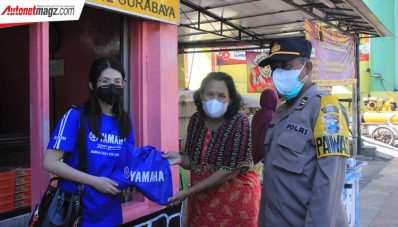 Yamaha Jatim Dukung Patroli PPKM Polrestabes Surabaya