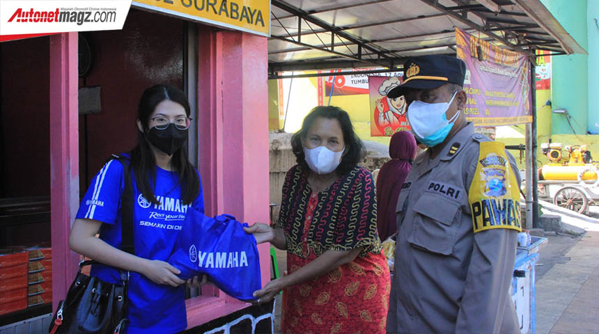 Berita, Patroli PPKM Yamaha Jatim: Yamaha Jatim Dukung Patroli PPKM Polrestabes Surabaya