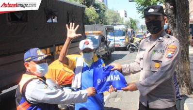Yamaha Jatim Dukung Patroli PPKM Polrestabes Surabaya