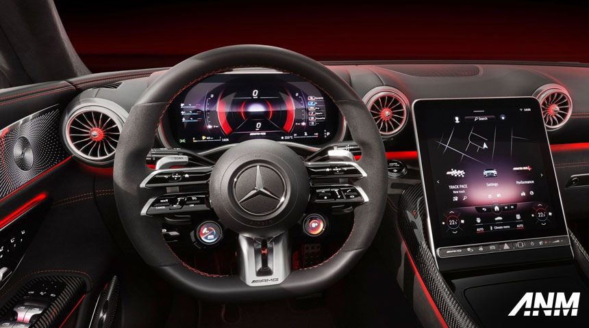 Berita, Interior Mercedes-Benz SL63 2022: Mercedes-AMG SL 2022 : Pakai Atap Fabric, AWD & Mesin V8