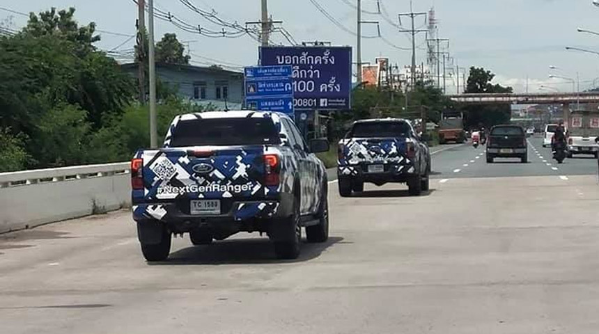Berita, Spyshot Ford Ranger: Ford Ranger Terbaru Diuji Jalan di Thailand, Mirip Ford Maverick