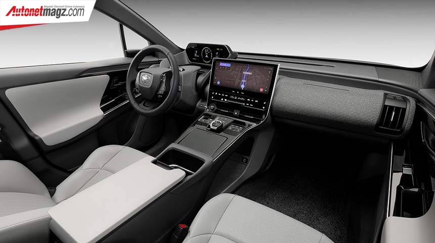 Mobil Baru, Toyota-bZ4X-2023-interior: Toyota bZ4X 2022 Resmi Dirilis, Persis Konsepnya!