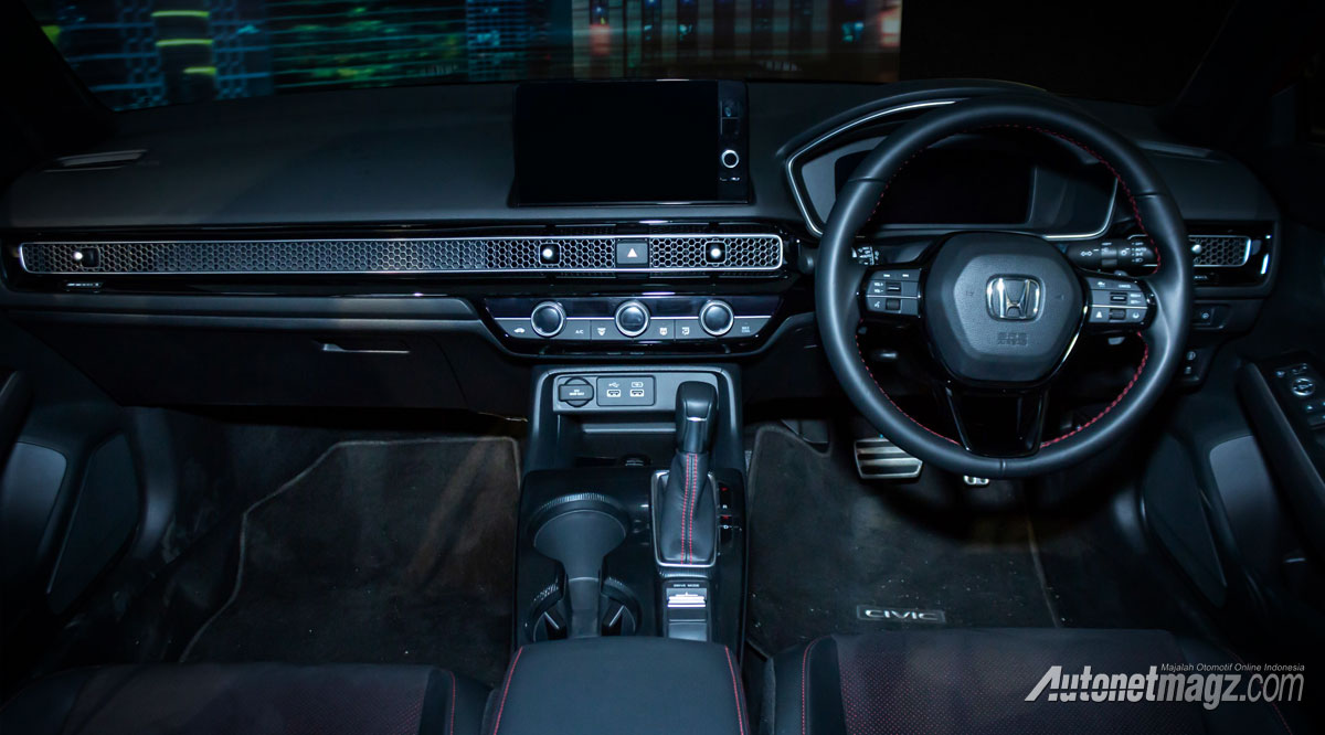 Berita, honda-civic-rs-interior: Honda Civic Turbo 2021 Akhirnya Muncul, Hanya Ada Tipe RS!
