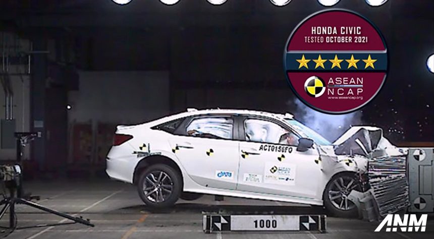Baru Rilis, All New Honda Civic Berhasil Raih Bintang 5 di ASEAN NCAP! Baru Rilis, All New Honda Civic Berhasil Raih Bintang 5 di ASEAN NCAP!