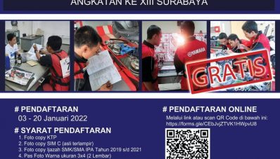 Yamaha Engineering School 2022 : Kado Tahun Baru Yamaha Jatim Untuk SMK Yamaha Engineering School 2022 : Kado Tahun Baru Yamaha Jatim Untuk SMK