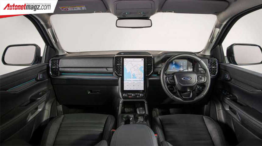 Berita, ford-everest-sport-interior: All New Ford Everest dirilis di Thailand! Pakai Mesin 2.0 Turbo
