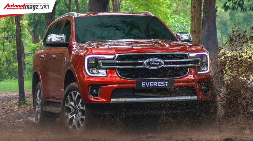 Berita, ford-everest-titanium-front: All New Ford Everest dirilis di Thailand! Pakai Mesin 2.0 Turbo