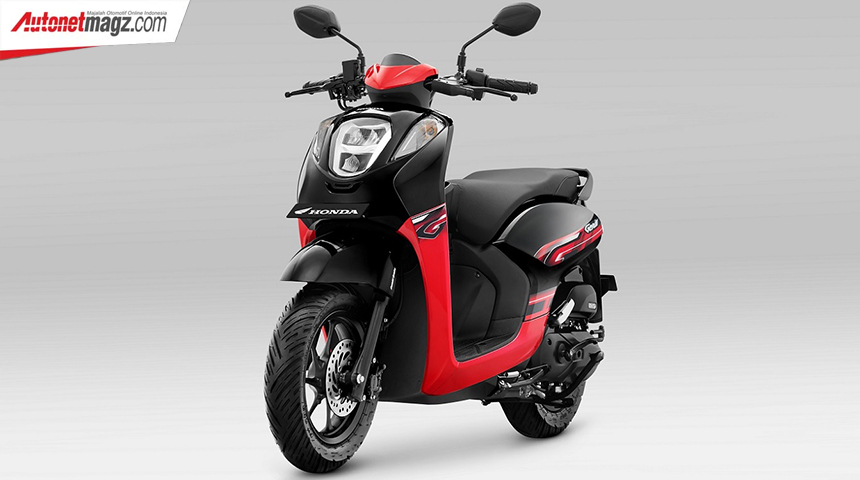 Berita, honda-genio-2022-update-radiant-red-black: New Honda Genio 2022 Pakai Velg 12 Inci, Harganya 18 Jutaan!