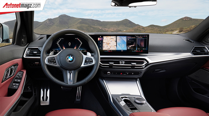 Berita, bmw-3-series-lci-interior: BMW Seri 3 G20 LCI, Tetap Pakai Gril Normal!