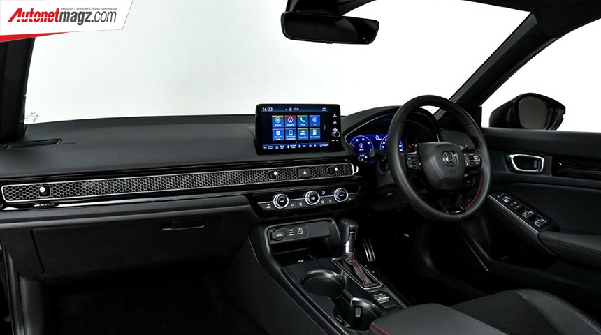 Berita, honda-civic-ehev-interior: Honda Civic e:HEV Hybrid Dirilis di Thailand  –  Harga Mulai Rp 485 Jutaan