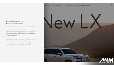 Pemesanan Toyota Land Cruiser & Lexus LX Dihentikan Sementara, Komponen Langka!